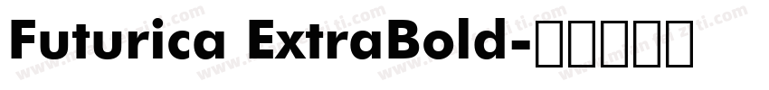 Futurica ExtraBold字体转换
